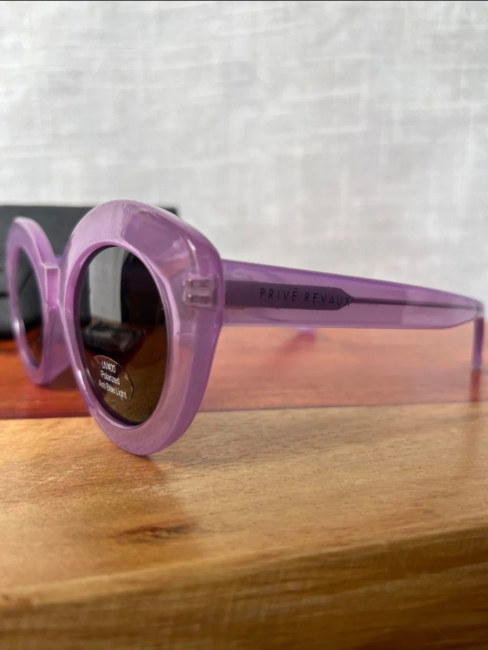 Prive Revaux Morningside Purple Round Sunglasses